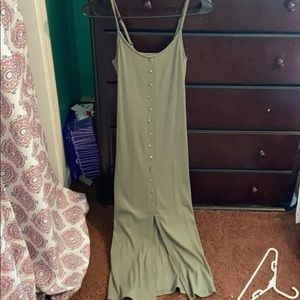 Mudd Army Green Maxi Dress